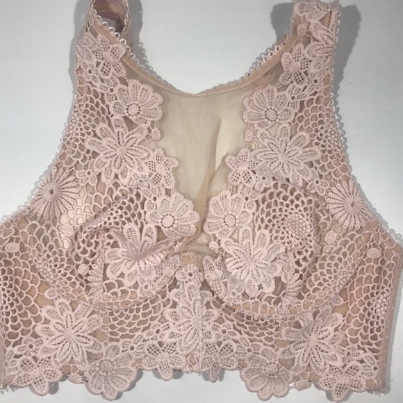 Victoria's Secret Floral Appliqué Longline Bustier Bra - Picture 16 of 16